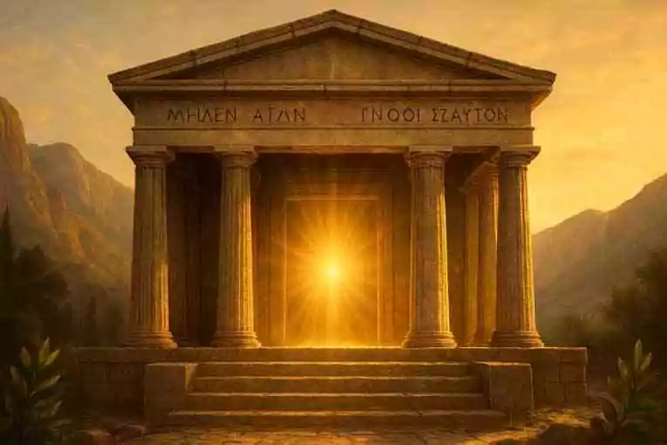 "Connais-toi toi-même", temple d'Apollon